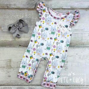 Pete + Lucy Bee Catcher romper size 18-24 months